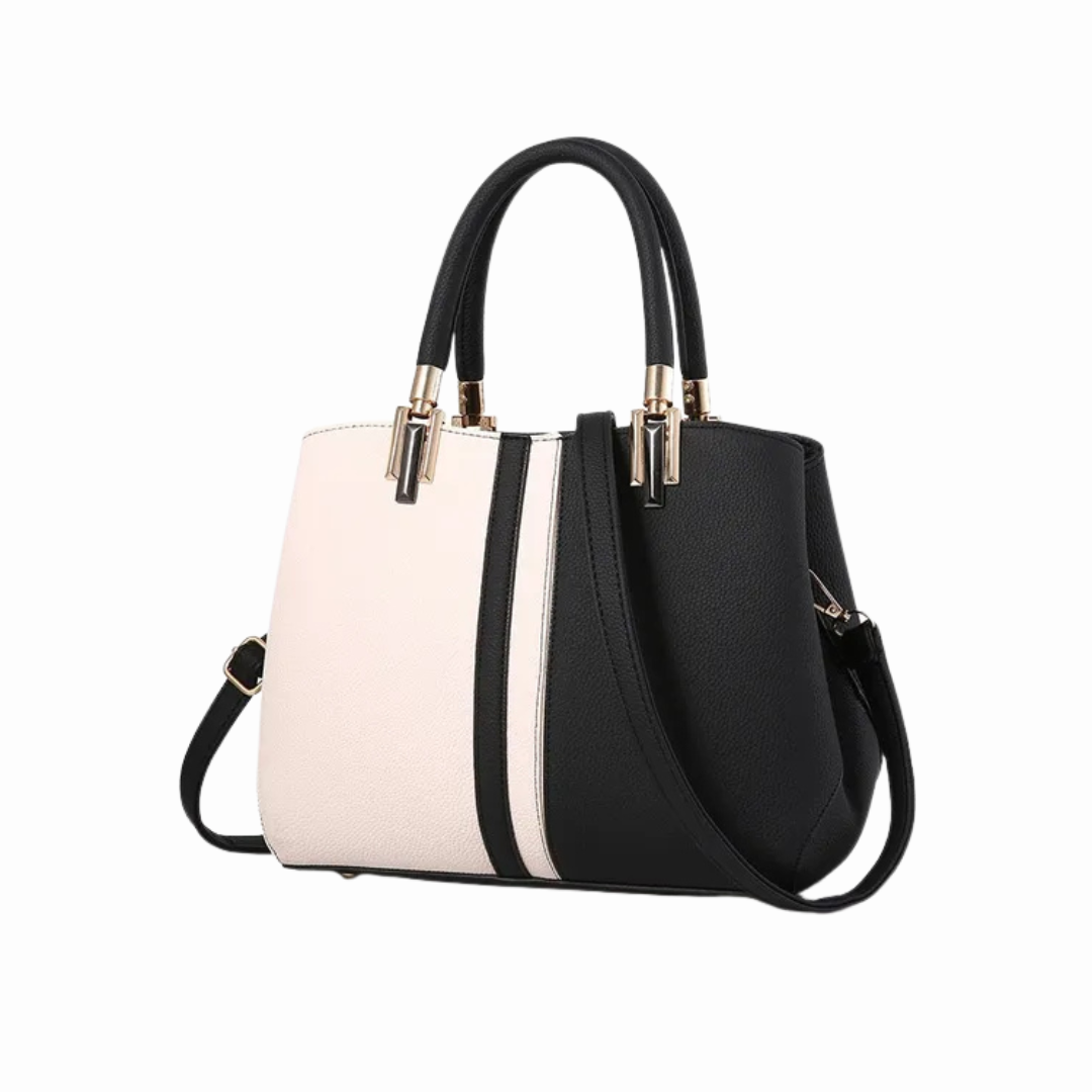 Black & Ivory Elegance Tote